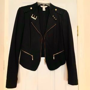 Black House White Market Black and Gold  Blazer
